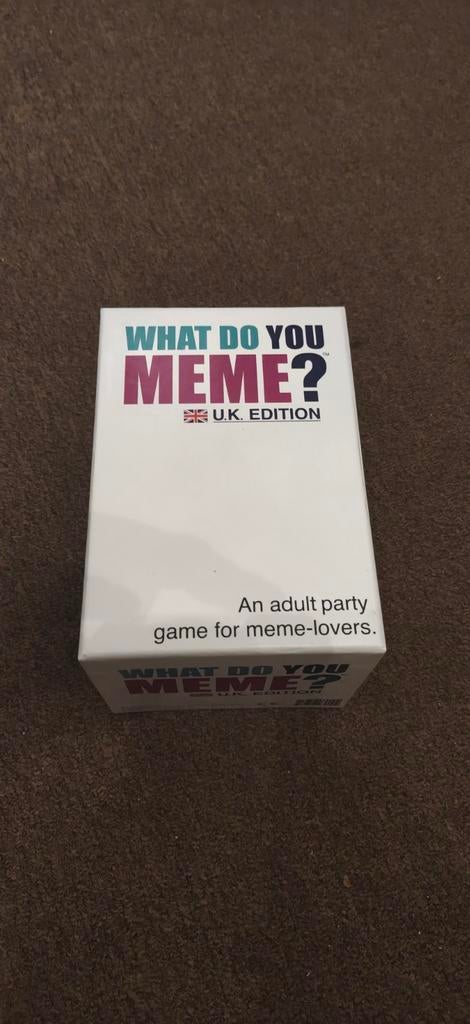 What Do You Meme? UK Edition - Partykaartspel, Vijf spelers of meer, Ophalen of Verzenden, Gebruikt, What Do You Meme?