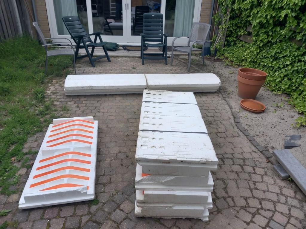 isobouw bekisting, Doe-het-zelf en Verbouw, Ophalen, Zo goed als nieuw, 15 m² of meer, Vloerisolatie