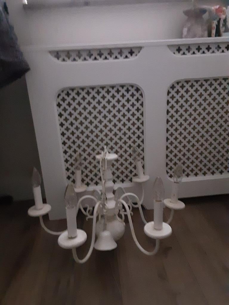 Leuk kroonluchtertje kleur  wit, Ophalen of Verzenden