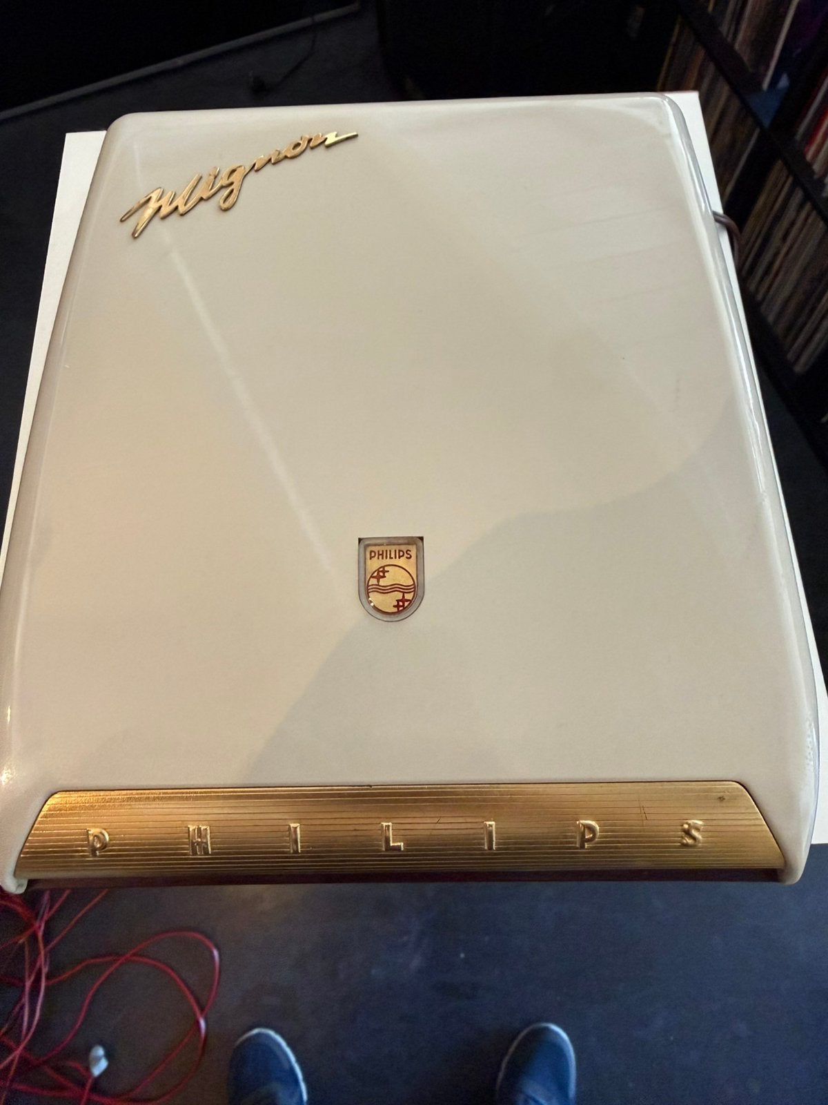Philips Mignon Platenslikker (2 stuks), Ophalen of Verzenden, Gebruikt, Platenspeler, Philips