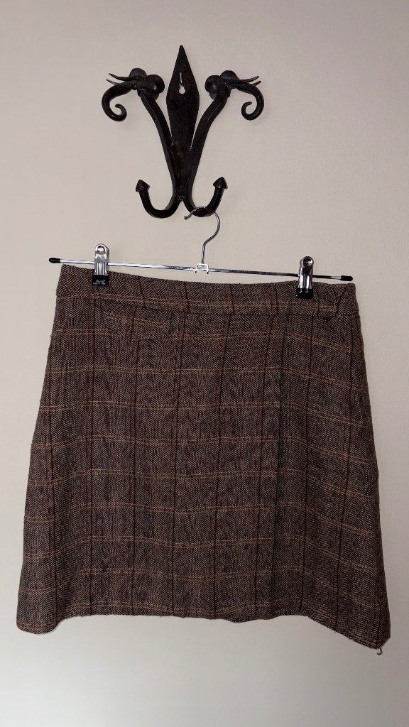 Wollen ruitrok, Maat 38/40 (M), Bruin, River Woods, Ophalen of Verzenden