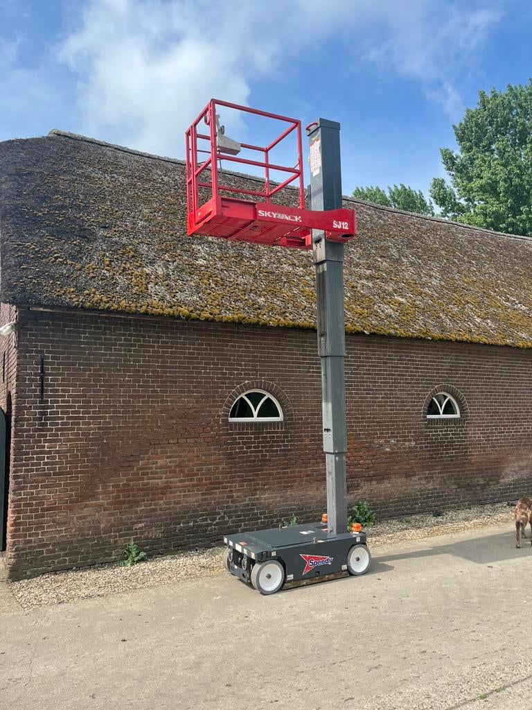 Hoogwerker skyjack speedy sj12  werkhoogte 5m mast  netjes✅, 1000 tot 2000 kg, Ophalen of Verzenden, Elektrisch, Heftruck