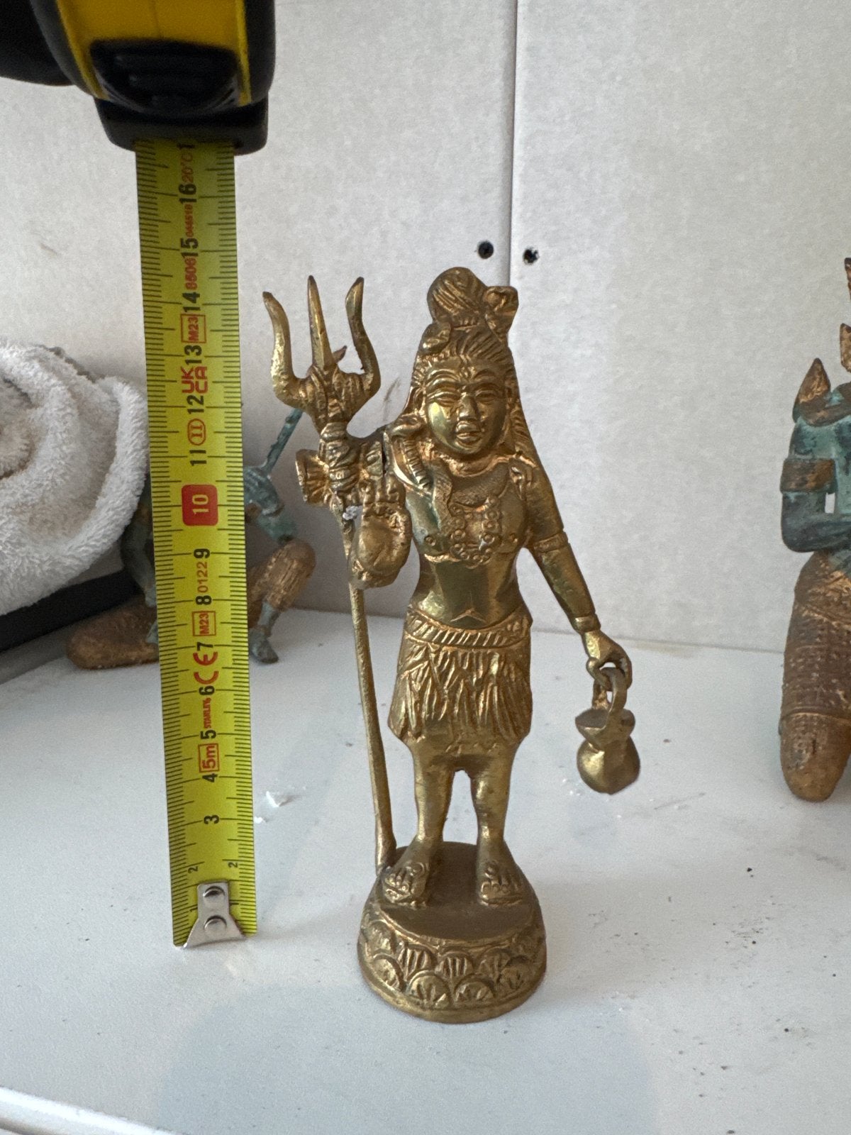 Vintage messing Shiva beeld - Hindoeïstische godheid, Ophalen of Verzenden