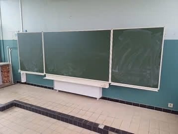 Authentiek schoolbord / krijtbord, incl. hoogteverstelling, Ophalen, Gebruikt, Krijtbord