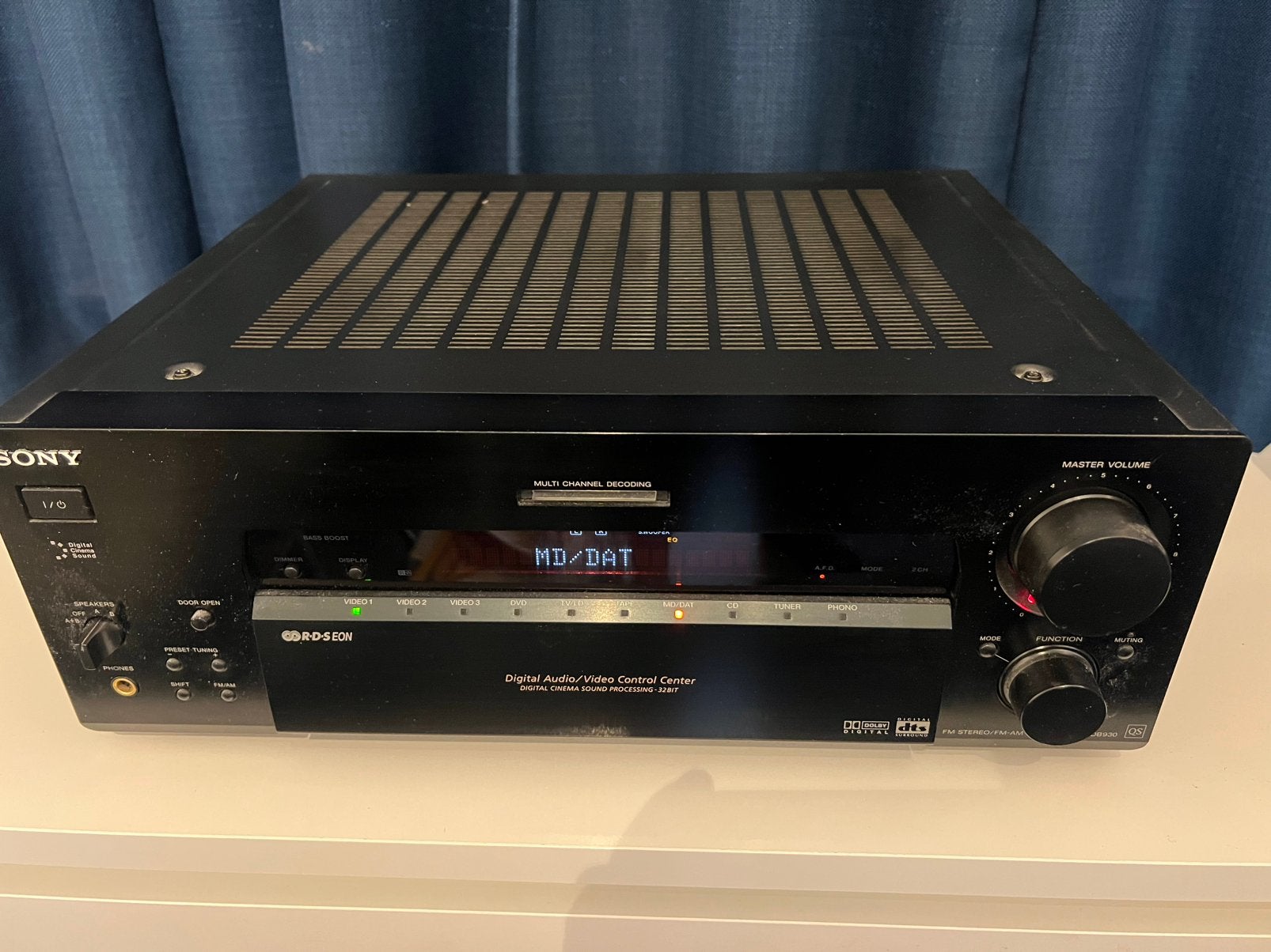 Sony STR-DB930 QS AV Receiver - Dolby Digital DTS zwart, Ophalen, Gebruikt, Sony, 120 watt of meer