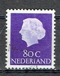Nederland 1971 nr. 634b Kon. Juliana Oranje Fosfor9, Postzegels en Munten, Verzenden, Gestempeld, Koningshuis