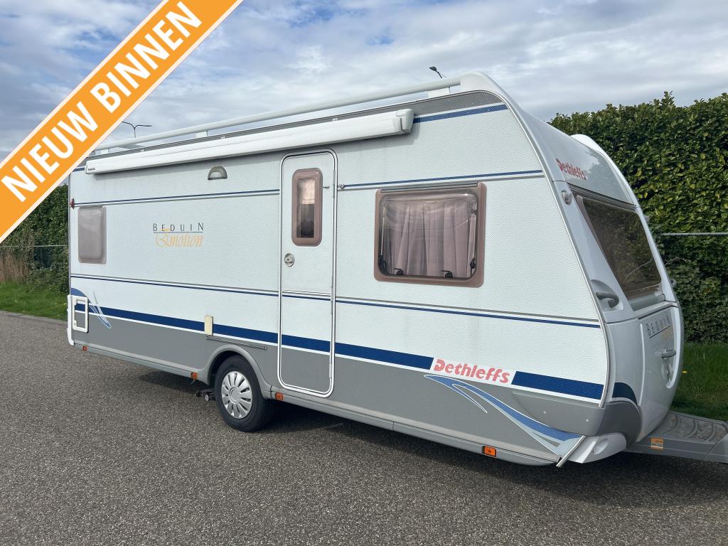 Dethleffs Beduin Emotion 515 DB LUIFEL VOORTENT MOVER, Caravans en Kamperen, Caravans, Bedrijf, tot en met 4, 1000 - 1250 kg, Rondzit