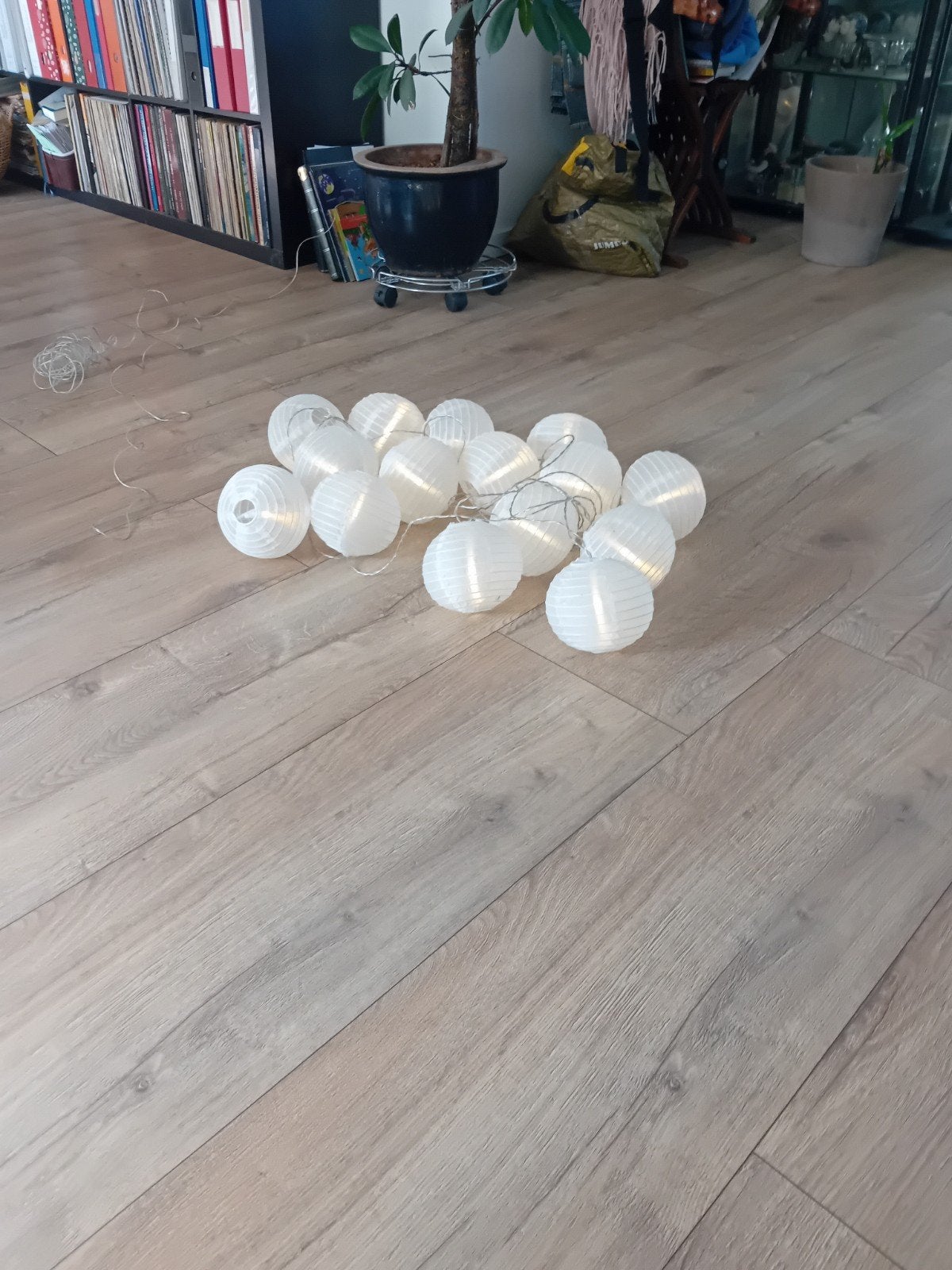 Feest__Verlichting 15 rijst bolletjes, Ophalen, Gebruikt, Overige