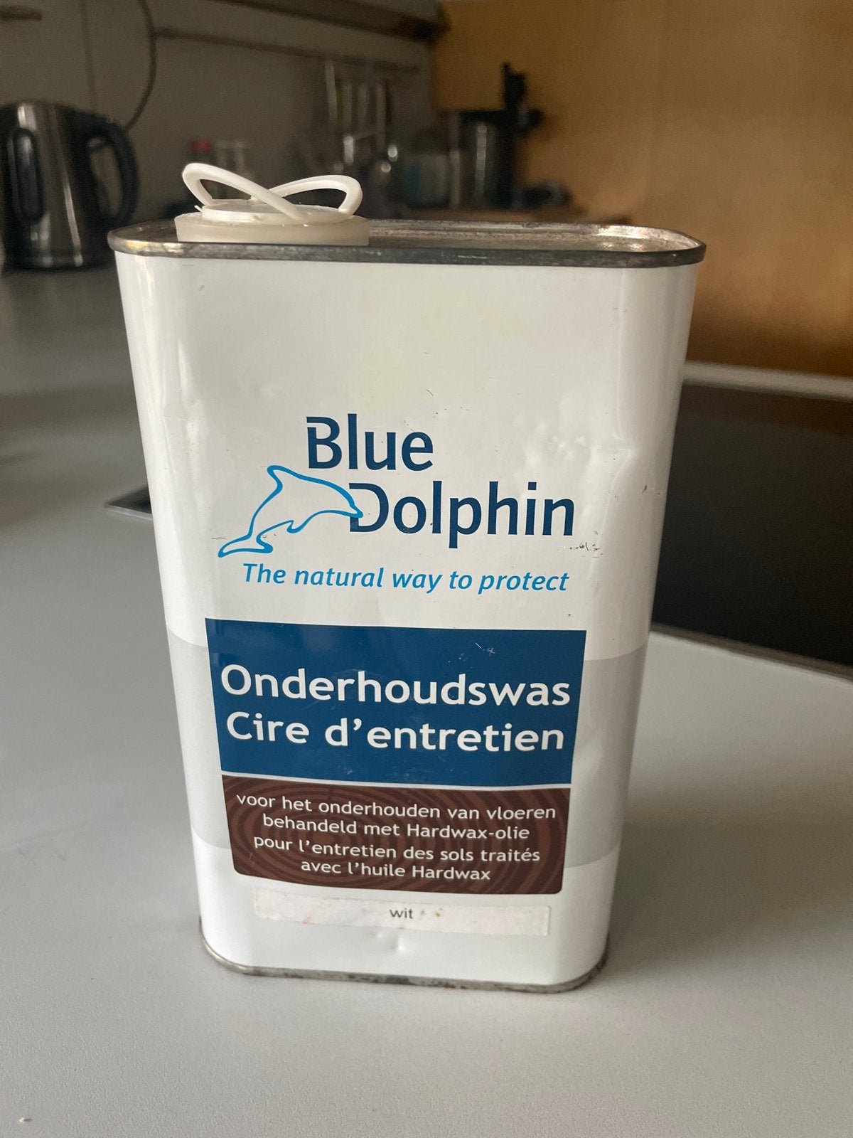 Blue Dolphin Onderhoudswas Wit voor Hardwax-olie Vloeren, Ophalen of Verzenden