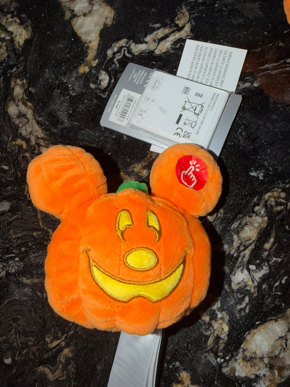 Disney mickey mousse schouder knuffel helloween, Ophalen of Verzenden, Mickey Mouse, Nieuw, Knuffel