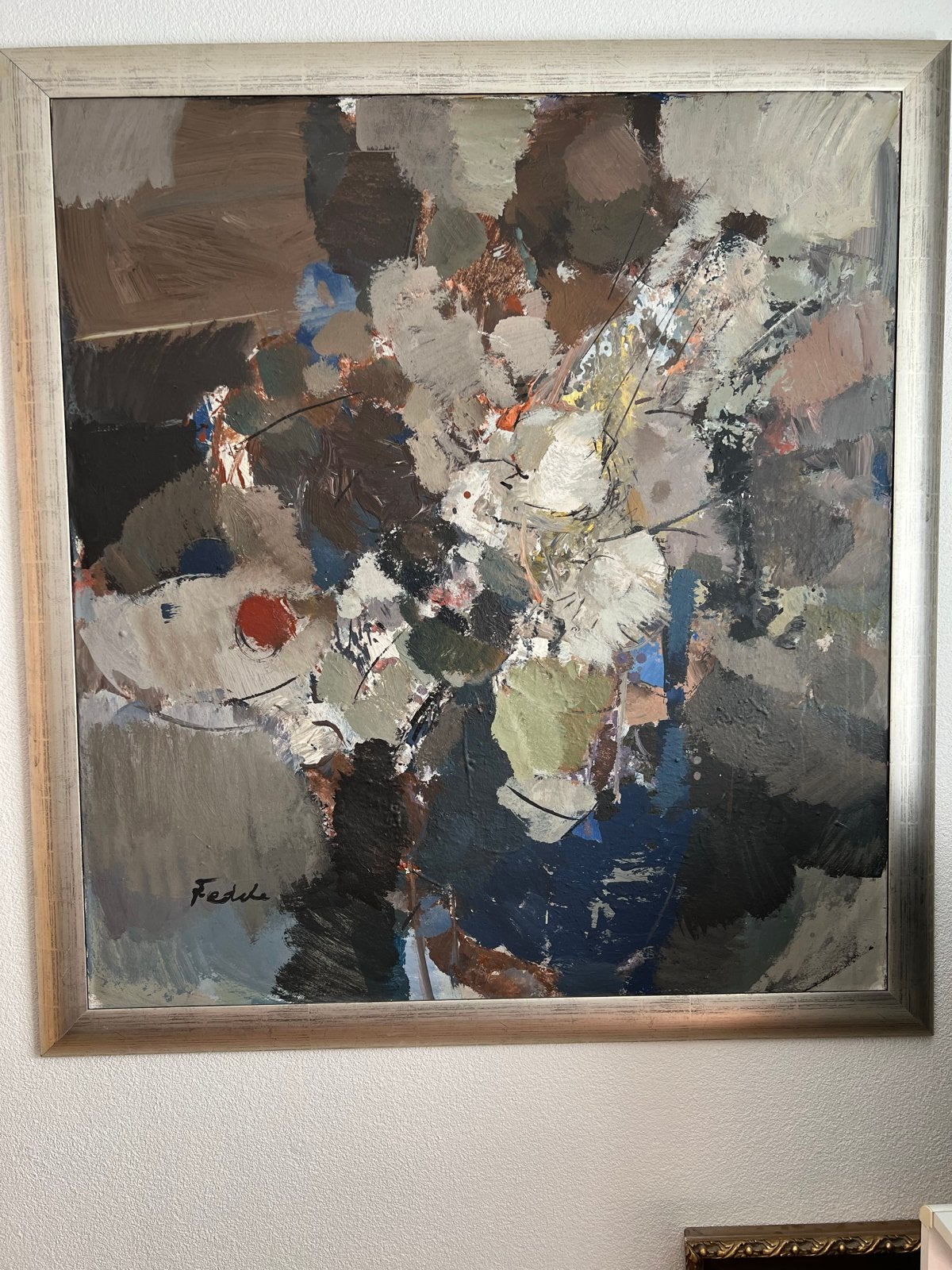 Prachtig schilderij Fedde de Jong (1915-1977) - Vaas met blo, Antiek en Kunst, Kunst | Schilderijen | Modern, Ophalen, Bloemen