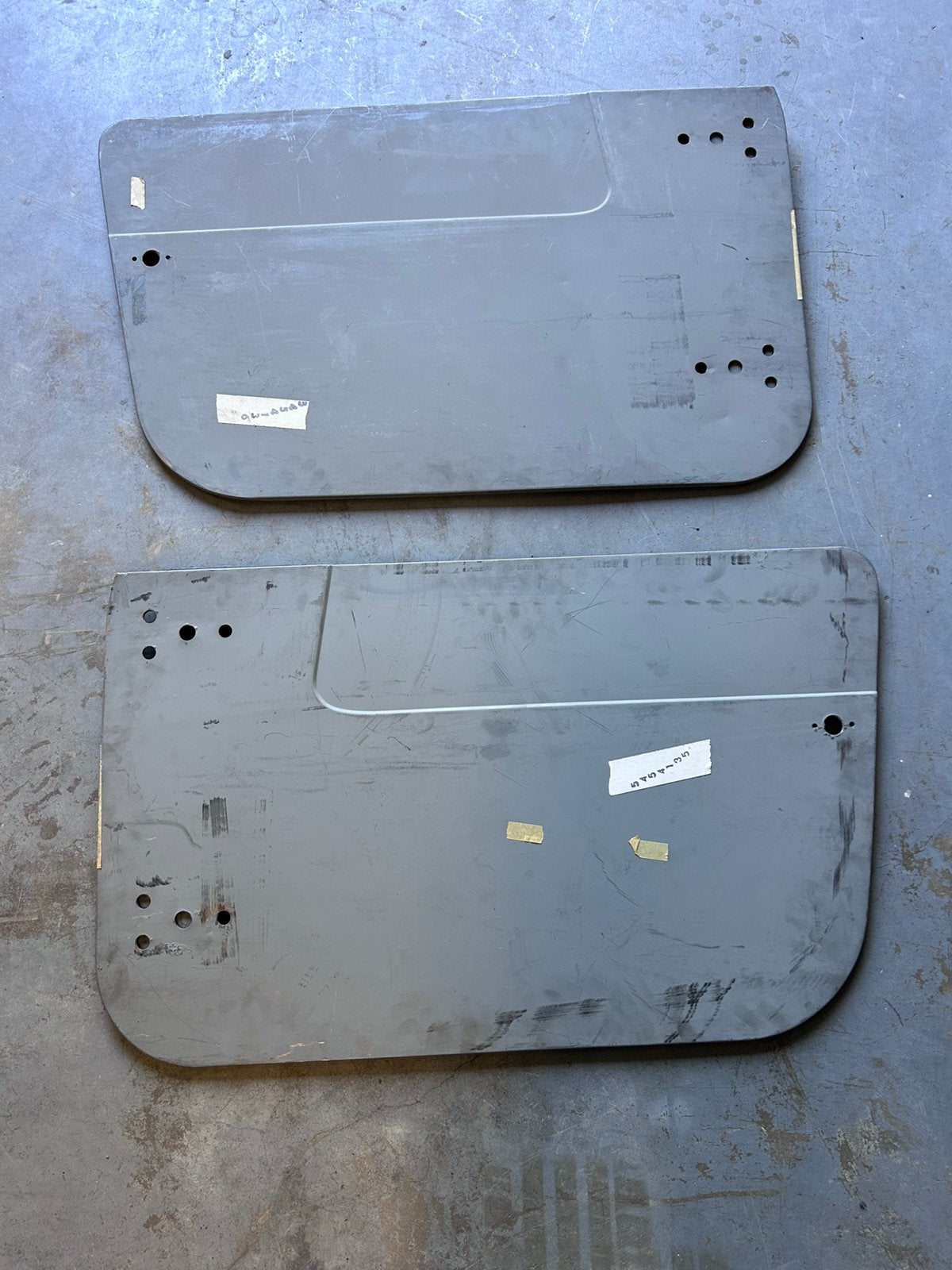 Vroege type new old stock CJ7 deurplaten, Auto-onderdelen, Carrosserie en Plaatwerk, Ophalen, Nieuw, Jeep, Deur