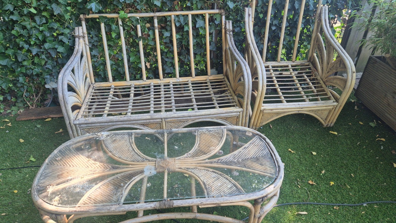 OPKNAPPER rotan set, Ophalen, Gebruikt, Rotan