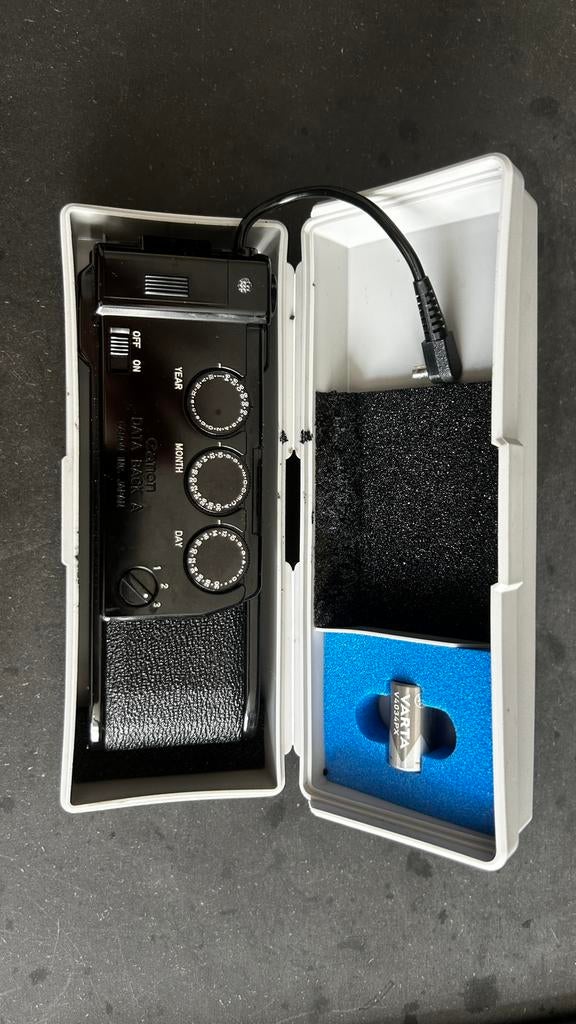 Canon Data Back A, Audio, Tv en Foto, Fotocamera's Analoog, Ophalen of Verzenden, Zo goed als nieuw, Spiegelreflex, Canon