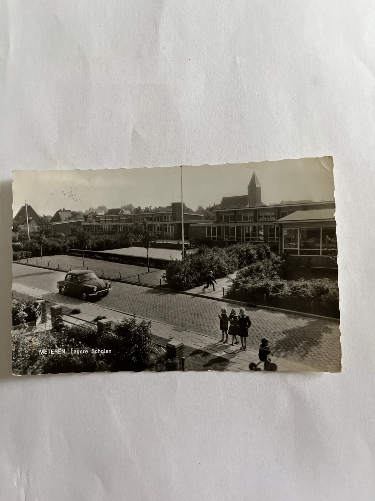Ansichtkaart Meteren Lagere Scholen 1965 Gelopen, Verzamelen, Ansichtkaarten | Nederland, Verzenden, 1960 tot 1980, Gelopen, Gelderland