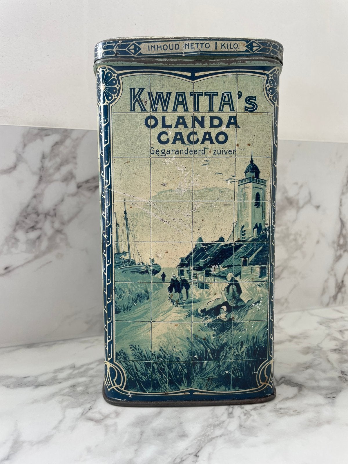 Kwatta dutch cacoa vintage blik, Ophalen of Verzenden, Gebruikt, Overige