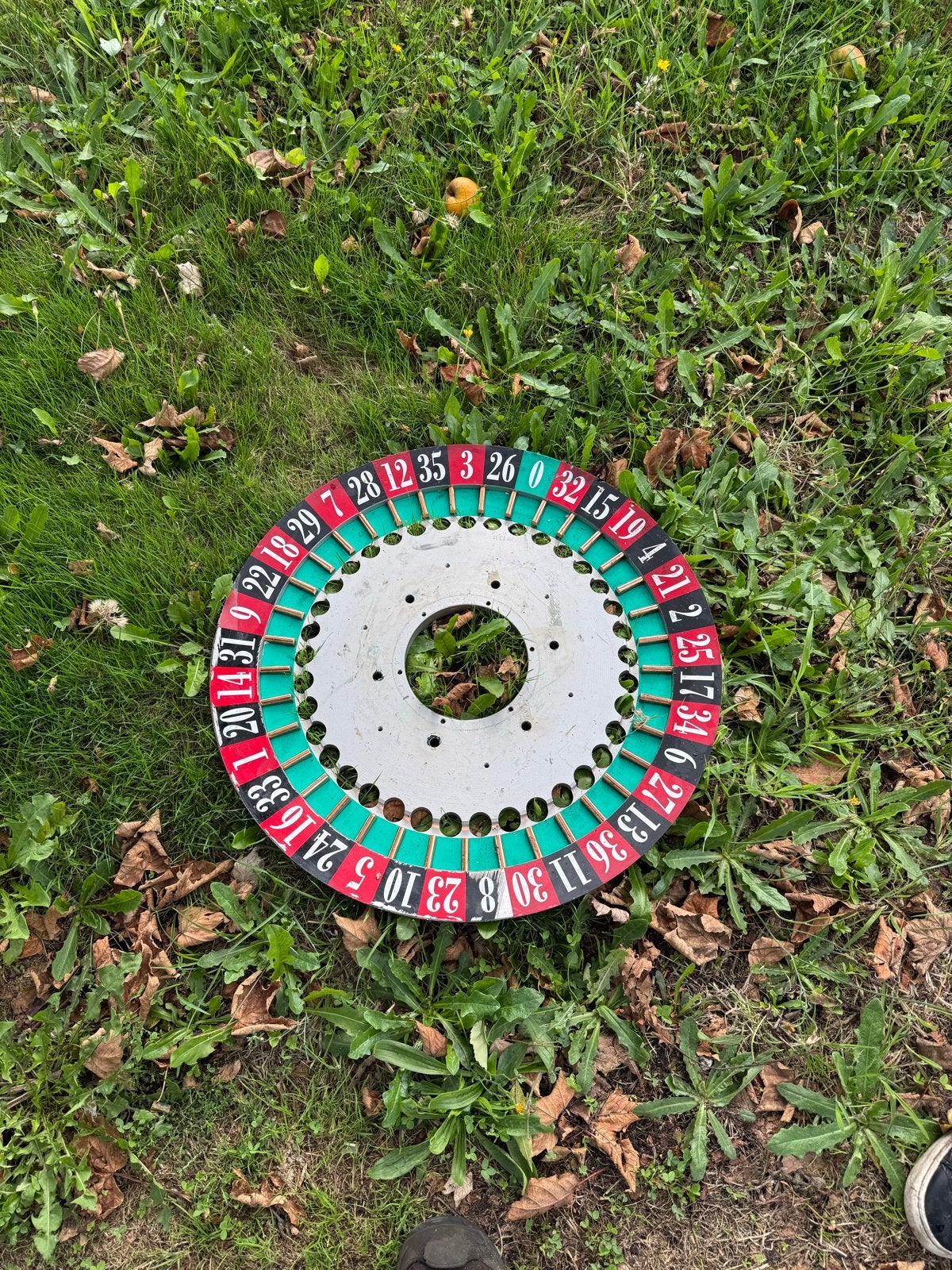 Aluminium roulettewiel met koperen aanslagen (60cm), Ophalen, Gebruikt