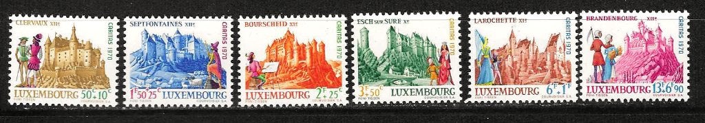 Luxemburg 814-819 postfris, Ophalen of Verzenden, Luxemburg, Postfris