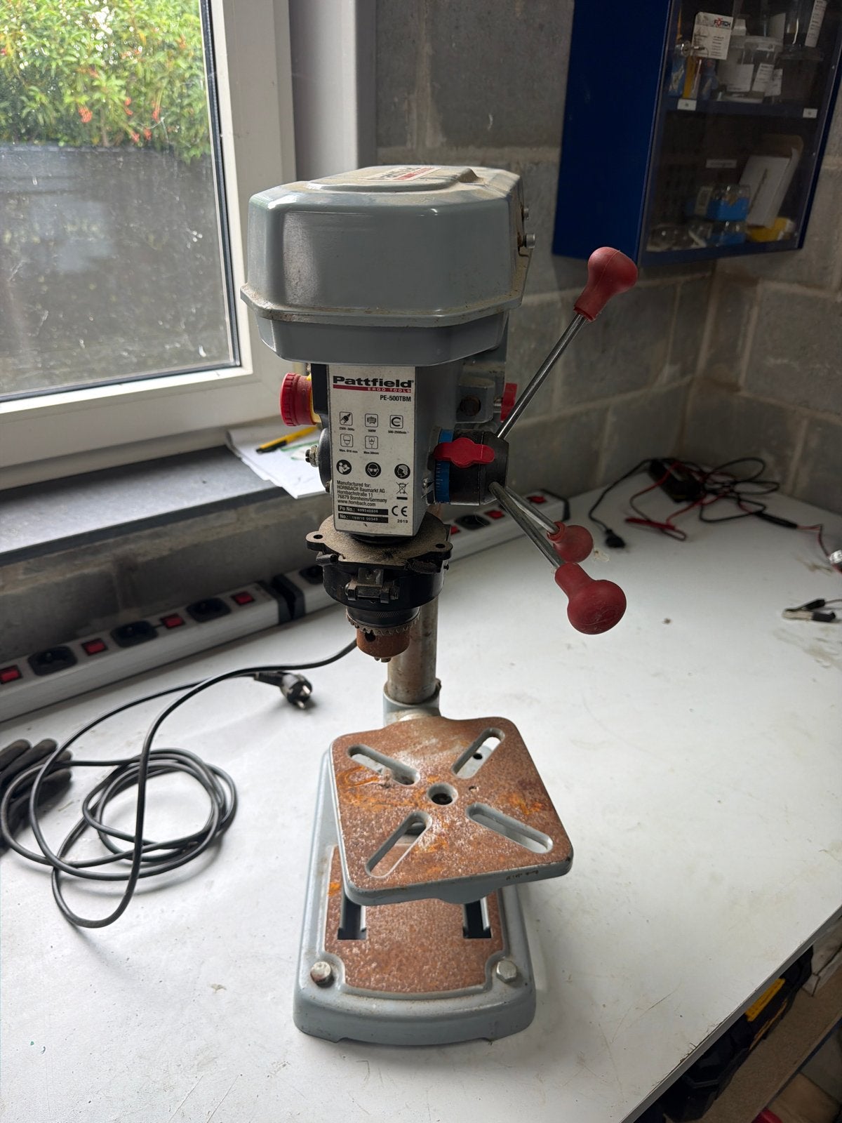 Pattfield PE-500TBM Kolomboormachine - 500W, Ophalen, Variabele snelheid, Kolomboormachine, Gebruikt