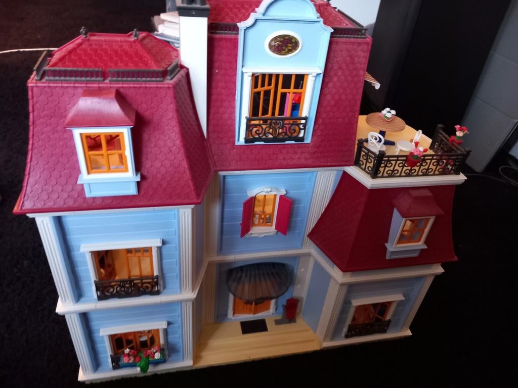 Playmobil Herenhuis / Villa – SUPER COMPLEET met veel access, Ophalen, Zo goed als nieuw, Poppenhuis