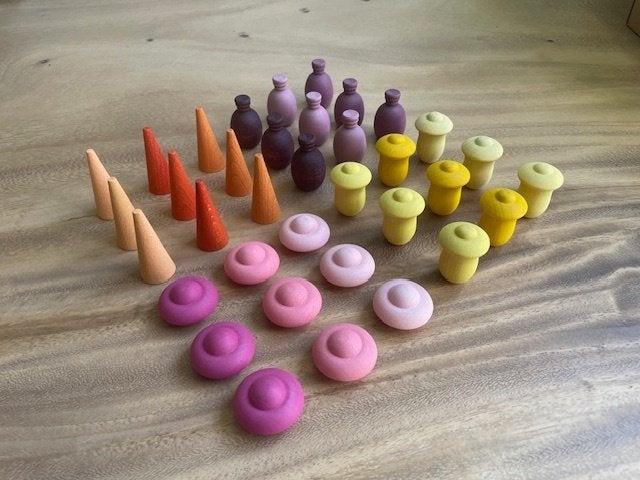 Grapat 36x mix & match: flesjes, tulpen, kegels en bloemen, NL, Nieuw, Ophalen of Verzenden, Info@handmadebycharlie.nl