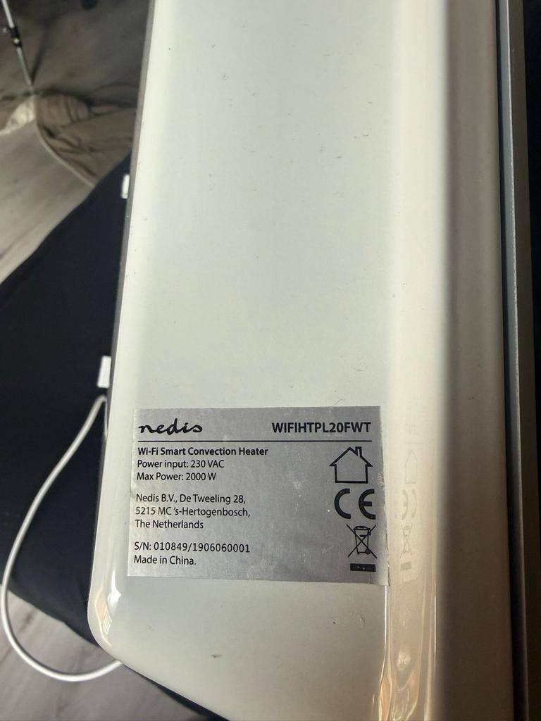 Nedis Wi-Fi Smart Convection Heater - Wandgemonteerd, Ophalen of Verzenden