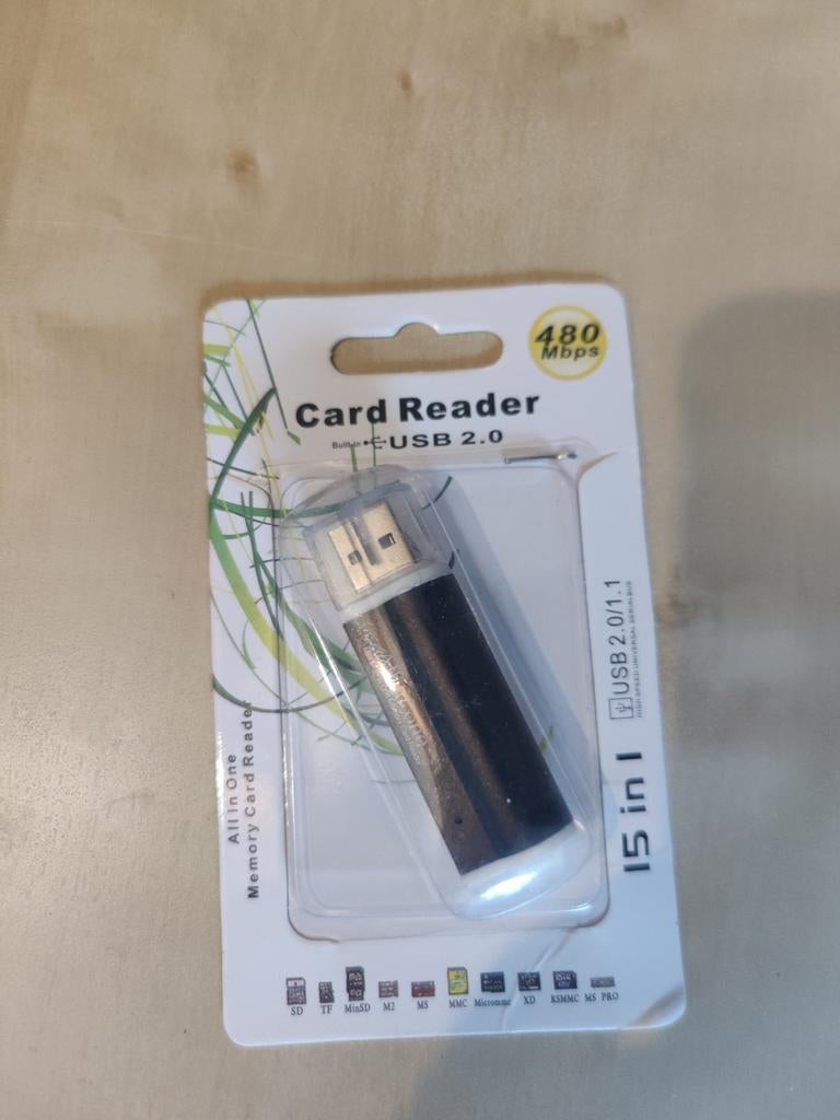 Restpartij 5-in-1 USB 2.0 Cardreaders - Nieuw (ca. 40 st.), Computers en Software, Ophalen of Verzenden