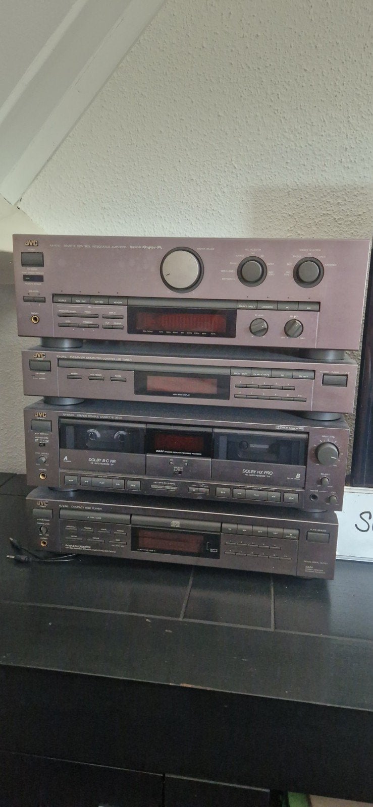 JVC Stereo Set - Versterker, Tuner, Cassettedeck, CD-speler, Ophalen, Gebruikt, Tuner of Radio, JVC