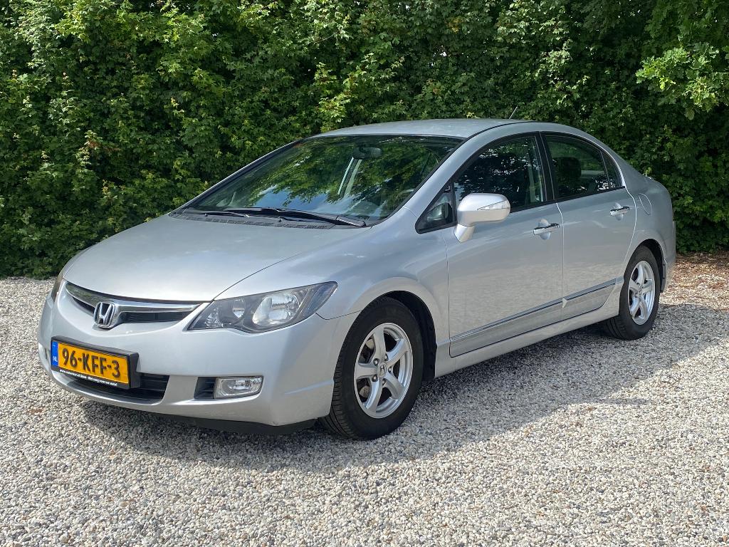 Honda Civic 1.3 Vtec Hybrid DEALER ONDERHOUDEN / LAGE KM'S!, Euro 5, Stof, Zwart, Automatische klimaatregeling