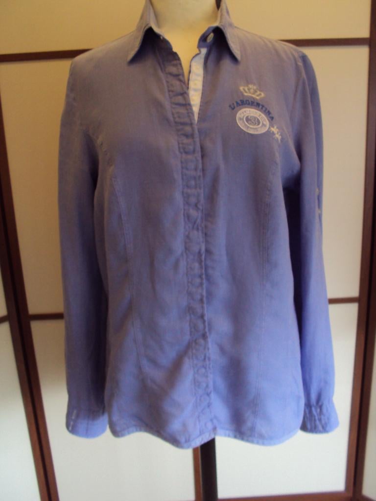 L' Argentina blouse / 40 / lavendelkleur / z.g.a.n., Kleding | Dames, Blouses en Tunieken, Maat 38/40 (M), Blauw, Ophalen of Verzenden