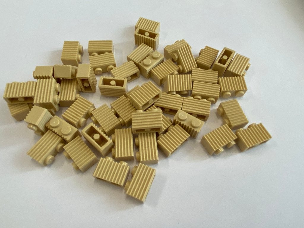 Partij 50x nieuwe 1x2 Lego grille stenen in diverse kleuren, Overige thema's, Lego, Nieuw, Ophalen of Verzenden