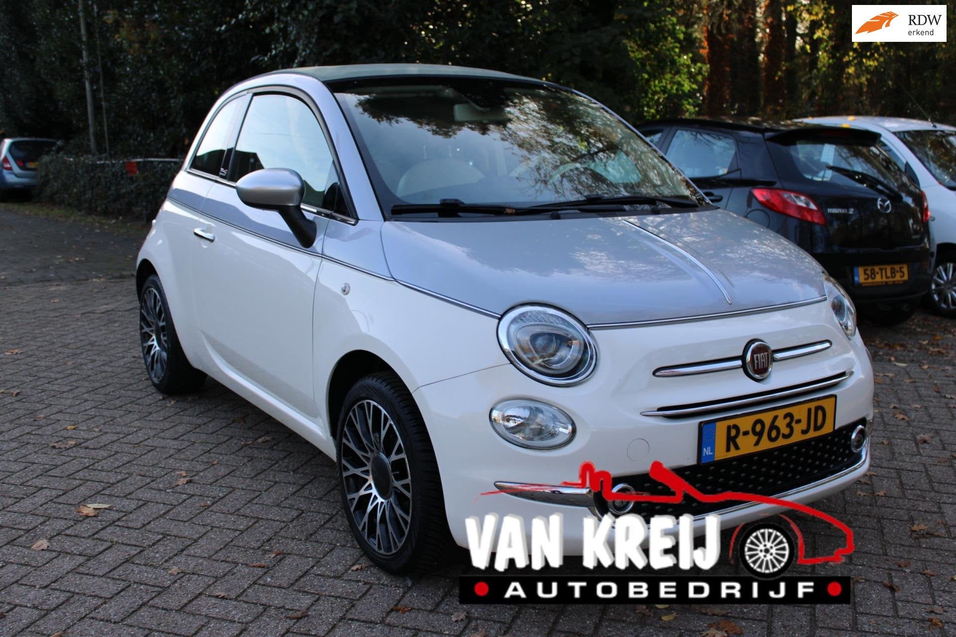 Fiat 500C 1.2 CABRIO Collezione Carplay, Airco, Cv, LM, Pdc., Voorwielaandrijving, Stof, Gebruikt, 4 cilinders