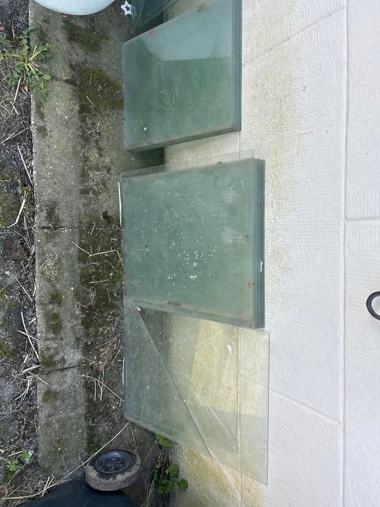 Glasplaten voor kas - Diverse maten, Ophalen of Verzenden, Gebruikt, Glasplaat, Minder dan 80 cm