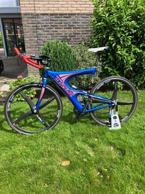 Unieke Trek Y Foil 77 Racefiets, Fietsen en Brommers, Fietsen | Racefietsen, Gebruikt, Carbon, 10 tot 15 versnellingen, Overige maten