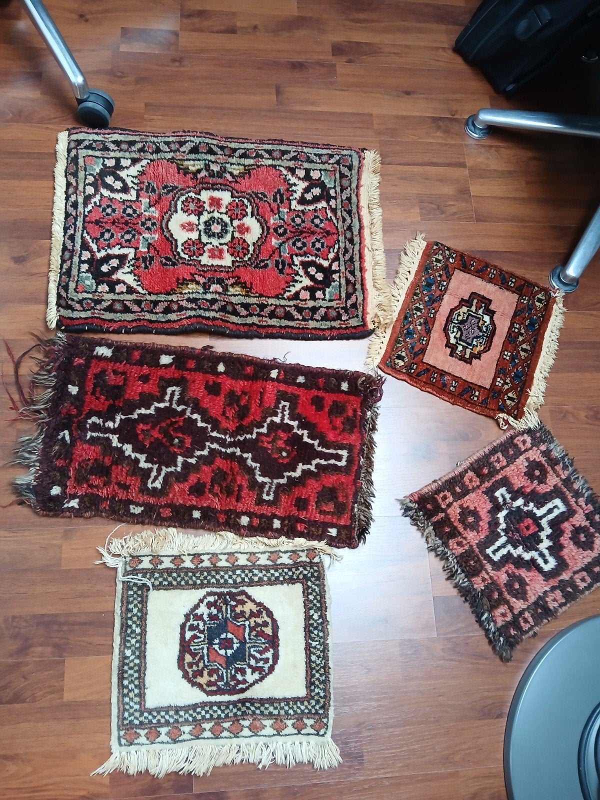 7 Perzische tapijtjes, Ophalen, Minder dan 50 cm, Gebruikt, Minder dan 50 cm