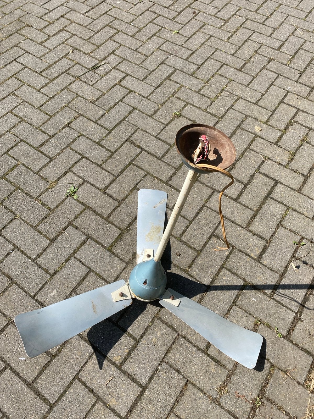 Vintage ITHO Plafondventilator - Decoratief of voor onderdel, Ophalen of Verzenden, Niet werkend