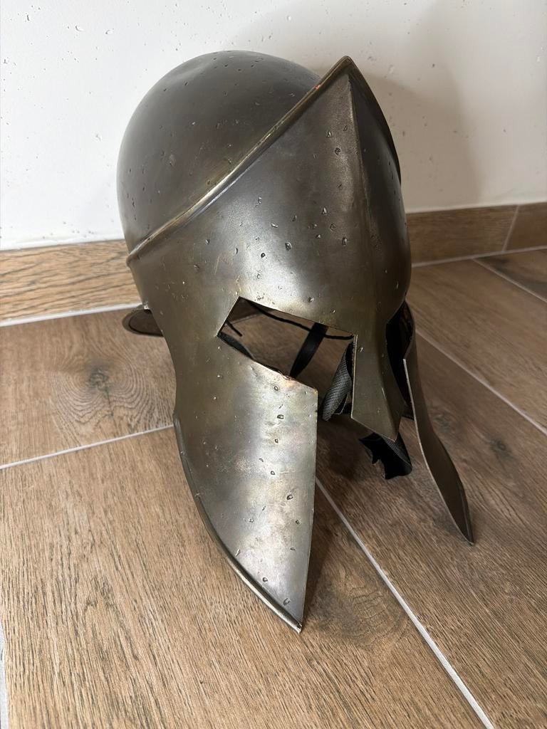 300 Sparta - Spartaanse helm, officiële filmreplica, Verzenden, Zo goed als nieuw, Toneelattributen of Onderdelen