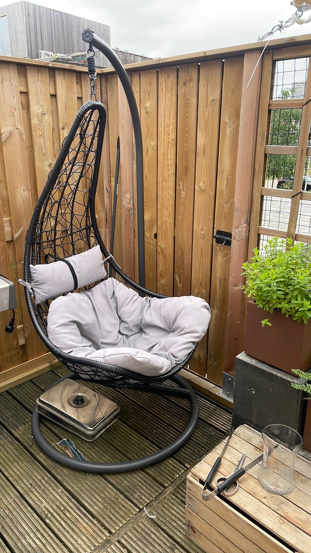 Schommelstoel, Tuin en Terras, Ophalen, Gebruikt, Metaal