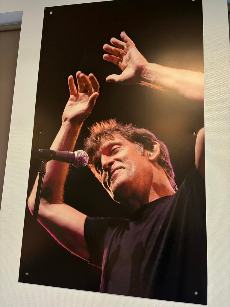 De Dijk poster op board, Met lijst, Deurposter of groter, Ophalen of Verzenden, Muziek