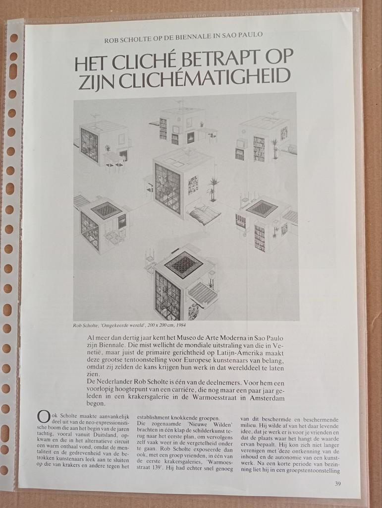 Rob Scholte artikel, Ophalen of Verzenden, 1980 tot heden, Tijdschrift