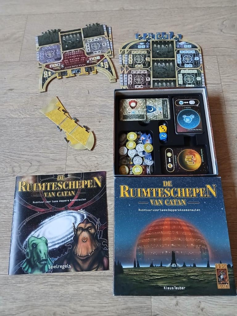De Ruimteschepen van Catan - Bordspel, Drie of vier spelers, Ophalen of Verzenden, Gebruikt, Klaus Teuber
