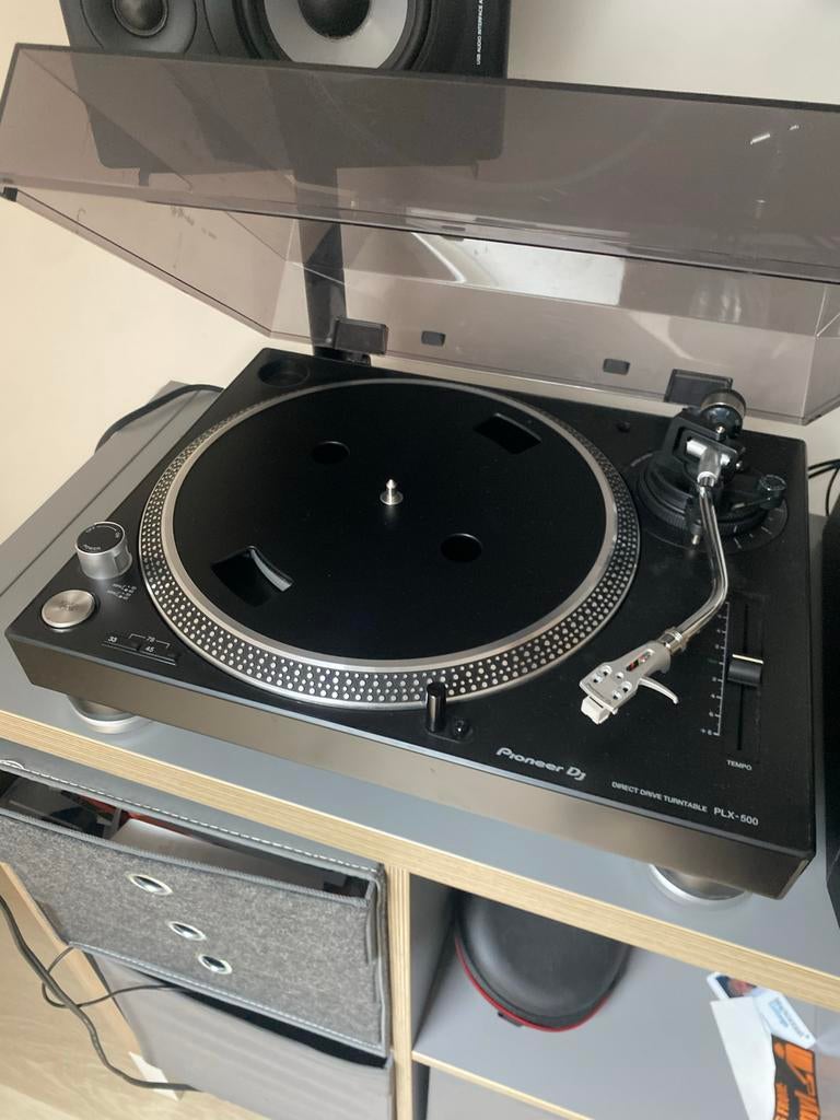 Pioneer PLX-500 Direct Drive Platenspeler Zwart, Gebruikt, Pitch-regelaar, Ophalen of Verzenden, Pioneer