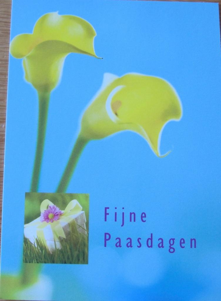 Fijne paasdagen - ranonkel - Hallmark, Verzenden, 1980 tot heden, Gelopen, Overige thema's