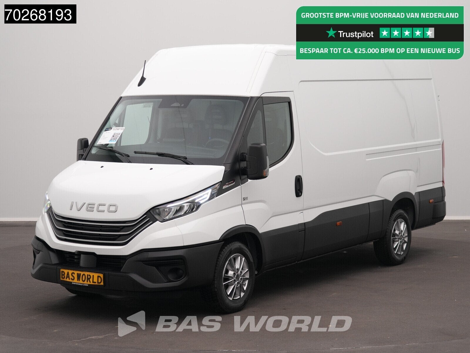 Iveco Daily 35S21 BPM VRIJ! 210PK 3.0L Automaat 2025 model L, Auto's, Automaat, Stof, Multifunctioneel stuurwiel, Euro 6