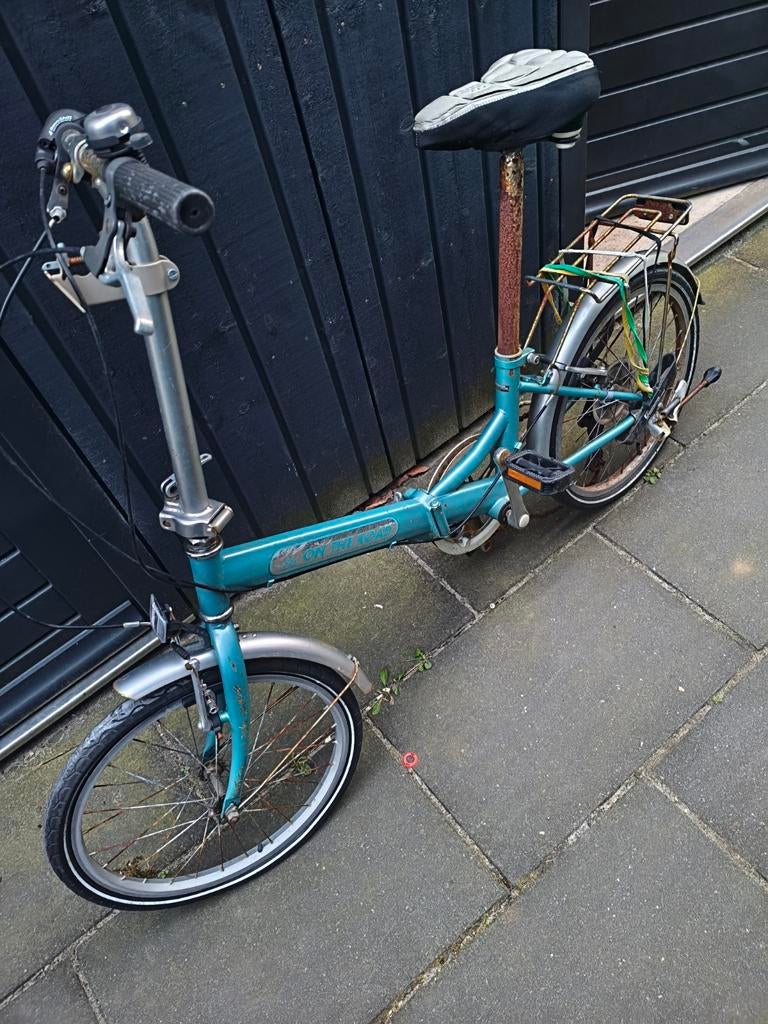 Oude vouwfiets - opknapper, Fietsen en Brommers, Fietsen | Vouwfietsen, Gebruikt, Ophalen