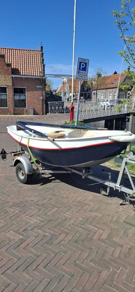 Vlet met trailer zonder motor, Ophalen, Geen motor, Gebruikt, 3 tot 6 meter