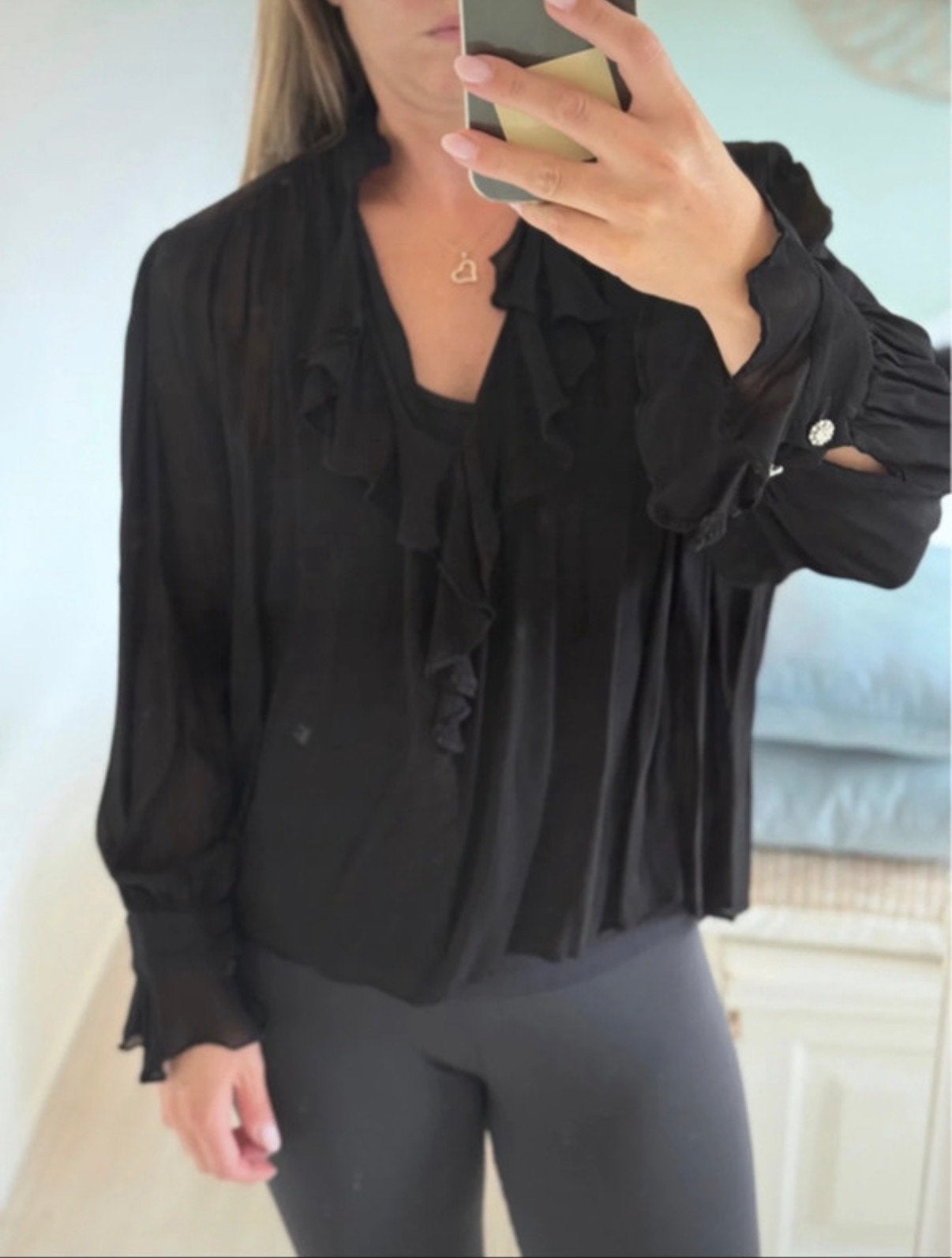 Zara Dames Blouse Zwart Maat XS, Ophalen of Verzenden, Maat 34 (XS) of kleiner, Zwart