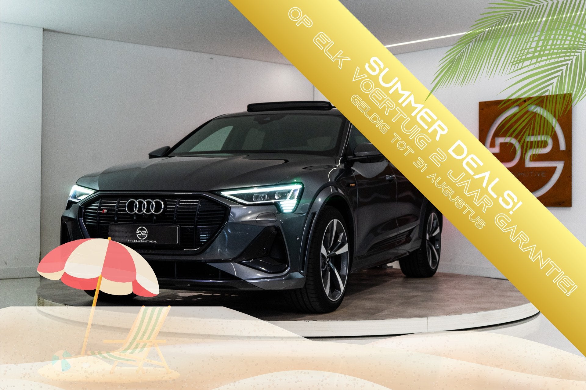 Audi e-tron Sportback S Quattro 95 kWh 504PK | Pano | Sfeer, Auto's, Automaat, 12 maanden, Gebruikt, 504 pk