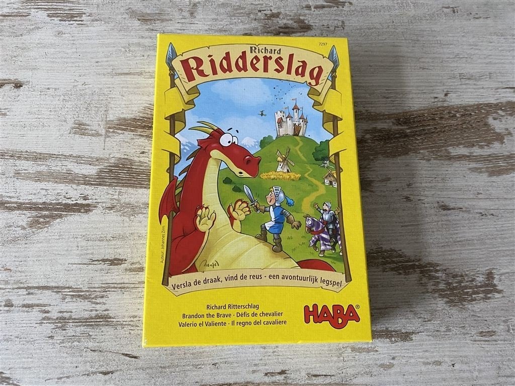 Ridderslag richard Haba [s416], Hobby en Vrije tijd, Gezelschapsspellen | Bordspellen, Verzenden, Zo goed als nieuw