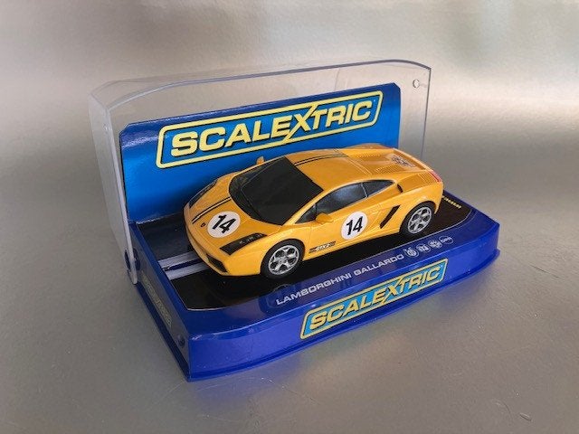 Scalextric Lamboghini Gallardo als nieuw, met Magnatraction, Overige merken, Racebaan, Ophalen of Verzenden, Zo goed als nieuw